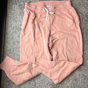 Gap peach/salmon ankle jogger sweats